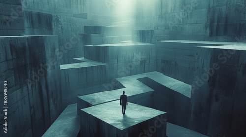 businessman standing in a m...