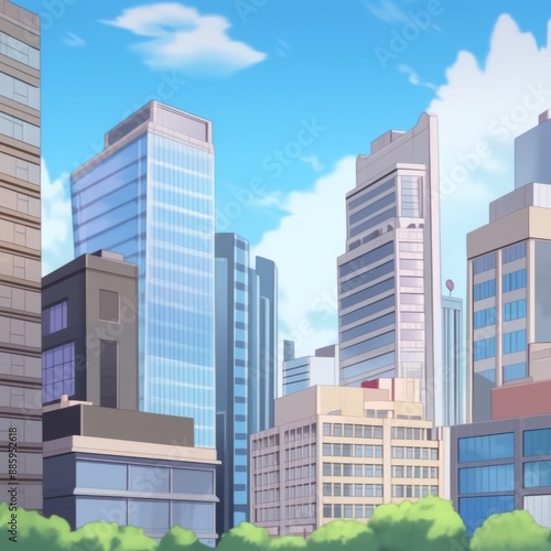 Wallpaper Mural Stunning Urban Landscape Background for Virtual Business Meetings, Neutral Corporate Ambiance Perfect for Professional Virtual Setups and Enhanced Video Calls. Torontodigital.ca