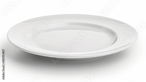 white plate isolated on white background