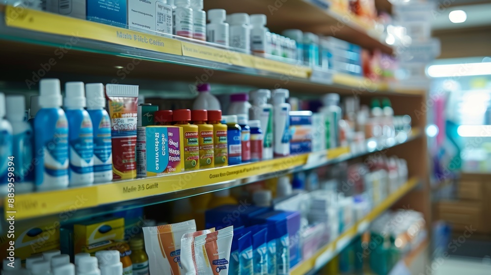 Temperature Mastery CuttingEdge Thermometers and Fever Relief Solutions in a Pharmacy Display Temperature Mastery CuttingEdge Thermometers and Fever Relief Solutions in a Pharmacy Display