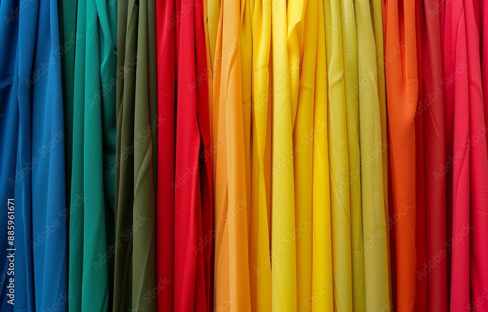 Vibrant fabric of clothes Vibrant fabric of clothes