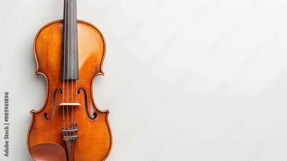 Fototapeta premium violin isolated on white background