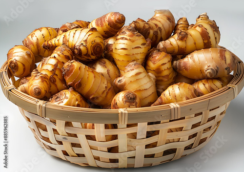 Some Kochur Mukhi scenes in a basket for business photo