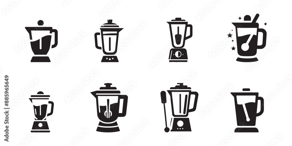 blender vector icon silhouette illustration, blender icon on white background, Simple flat vector illustration on a white background, kitchen blender icon blender vector icon silhouette illustration, blender icon on white background, Simple flat vector illustration on a white background, kitchen blender icon