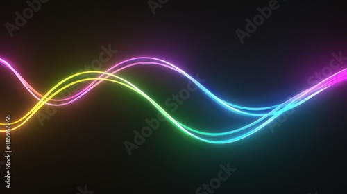 Futuristic Neon Glow Background