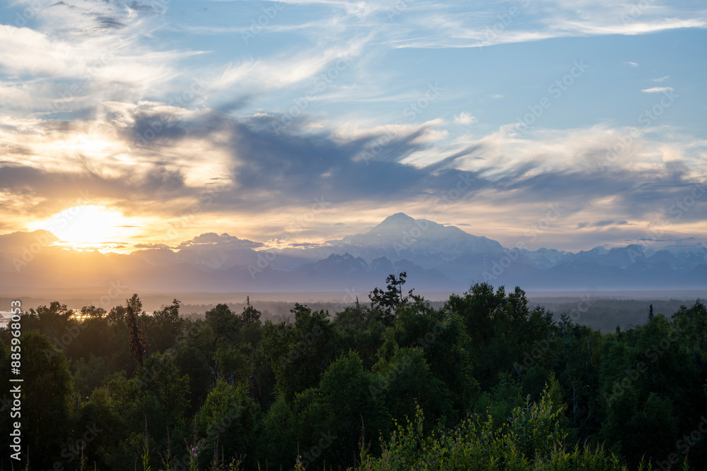 Mt. Denali at Sunset Mt. Denali at Sunset