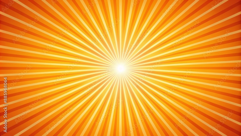 Vibrant orange sunburst pattern with radial rays radiating from center, perfect for summer banners, backdrops, or energetic design elements. Vibrant orange sunburst pattern with radial rays radiating from center, perfect for summer banners, backdrops, or energetic design elements.
