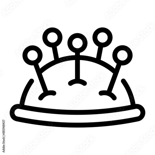 pin cushion Line Icon