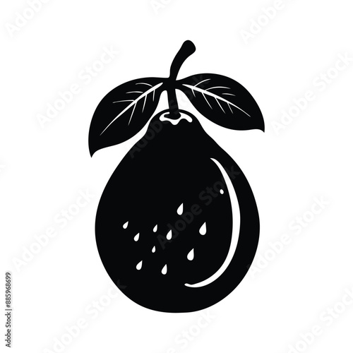 guava silhouette vector design