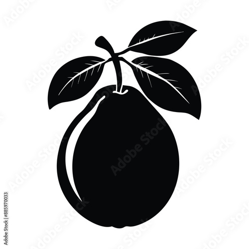 guava silhouette vector design