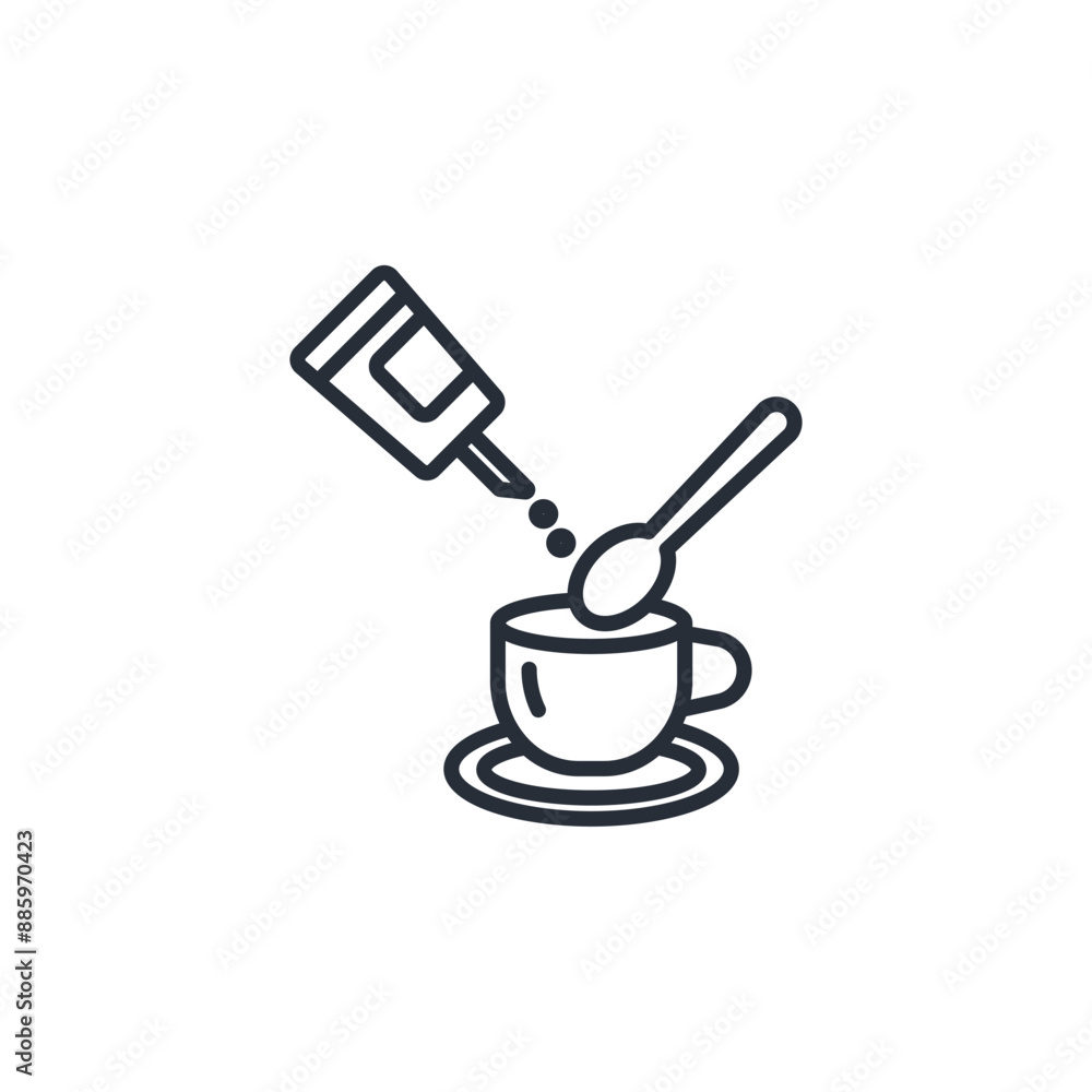 Sugar icon. vector.Editable stroke.linear style sign for use web design,logo.Symbol illustration. Sugar icon. vector.Editable stroke.linear style sign for use web design,logo.Symbol illustration.