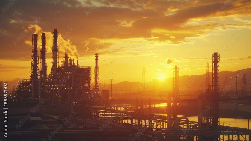 Golden Glow Transforming Industrial Grit into Ethereal Beauty at a Power Plant Golden Glow Transforming Industrial Grit into Ethereal Beauty at a Power Plant