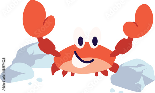 Crab From Beach Illustration