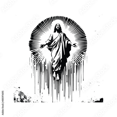 Ascension, Capture Jesus ascending to heaven in glory