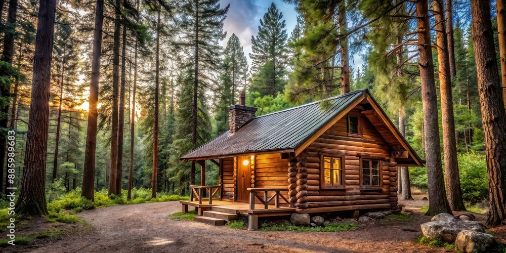 Charming, rustic cabin nestled in a peaceful forest setting , cabin, rustic, charming, peaceful, forest, nature, tranquil, cozy Charming, rustic cabin nestled in a peaceful forest setting , cabin, rustic, charming, peaceful, forest, nature, tranquil, cozy