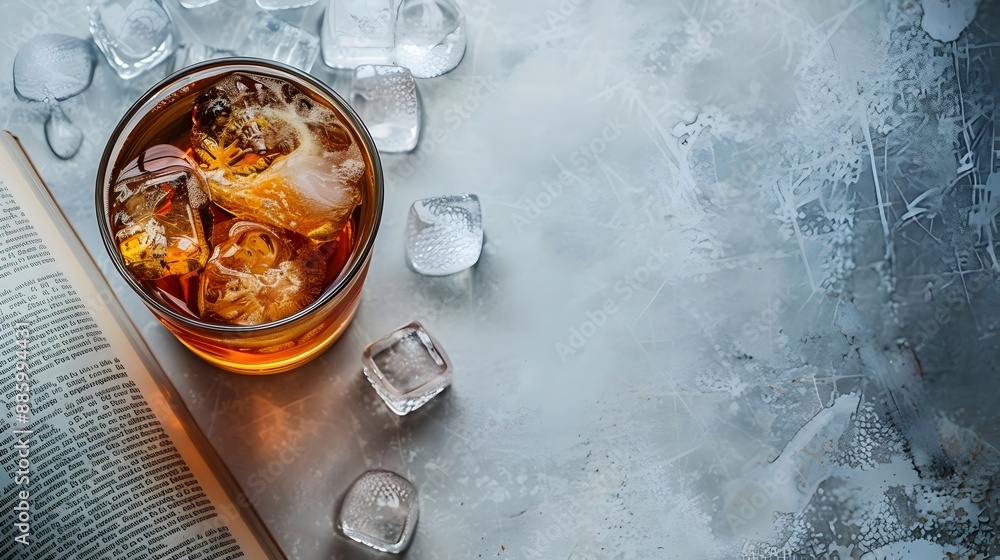 Refreshing Magazine Style Cola Beverage with Clear Space for Branding or Text Refreshing Magazine Style Cola Beverage with Clear Space for Branding or Text
