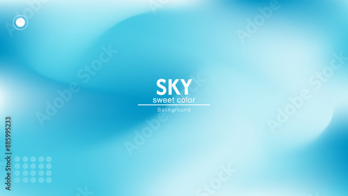 Soft and bright sky blue abstract combination background. Minimalist pastel color design.