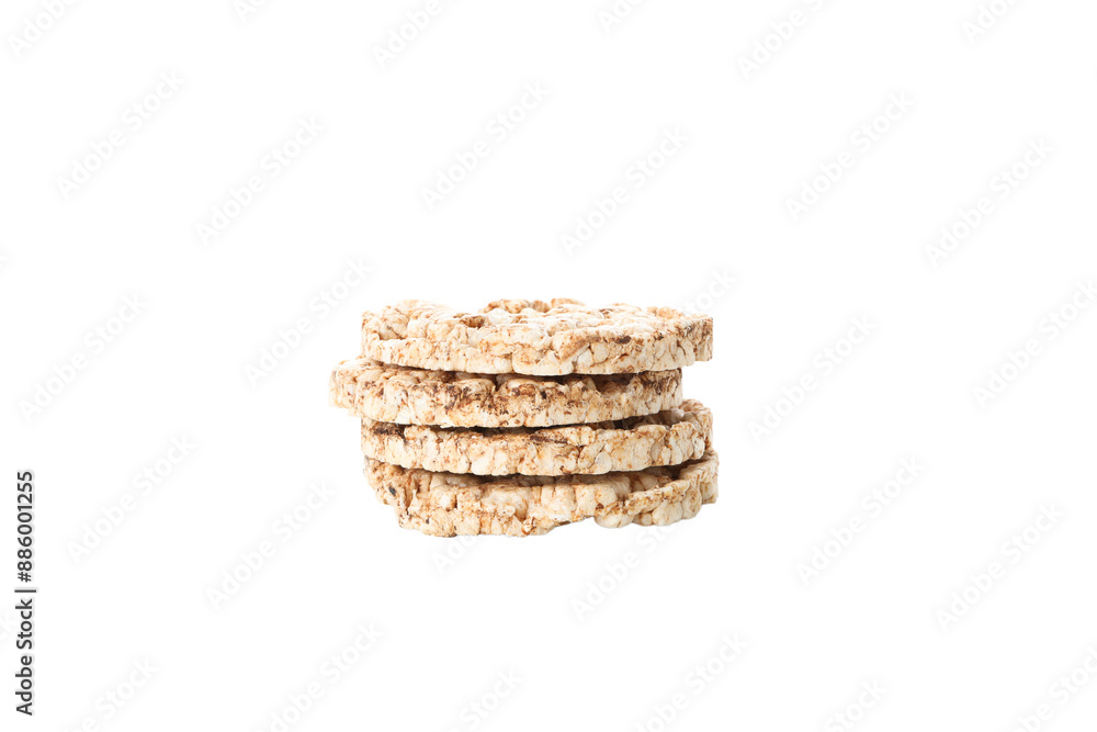 PNG, diet rice bread, isolated on white background. PNG, diet rice bread, isolated on white background.