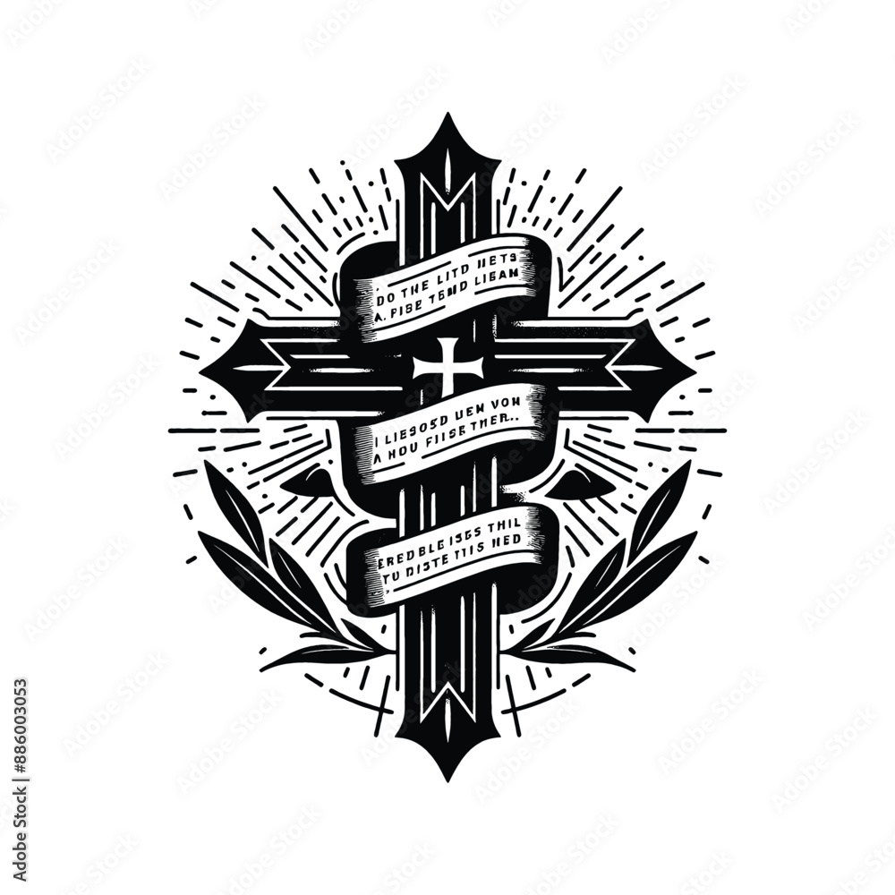 Scripted Cross Cross and Scripture Show Bible verses wrapped around the cross Stock ...