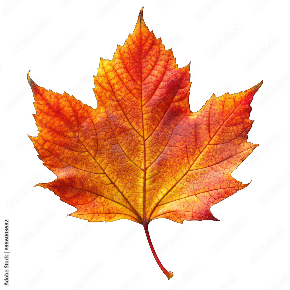 Autumn leaf isolated on transparent background Autumn leaf isolated on transparent background