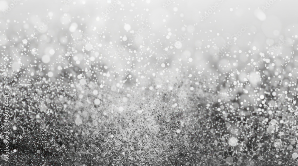 Abstract Silver Glitter and Bokeh Background Abstract Silver Glitter and Bokeh Background