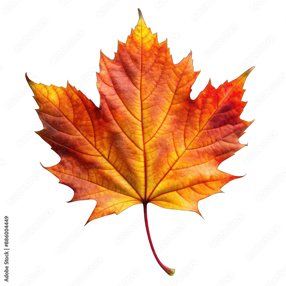 Autumn leaf isolated on transparent background Autumn leaf isolated on transparent background
