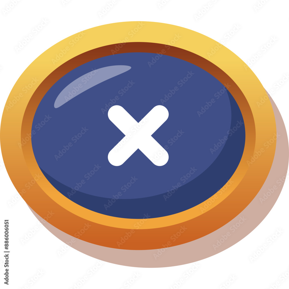 Obraz premium Game Button Icon