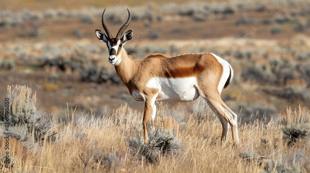 Pronghorn Antelope in Wyoming Pronghorn Antelope in Wyoming