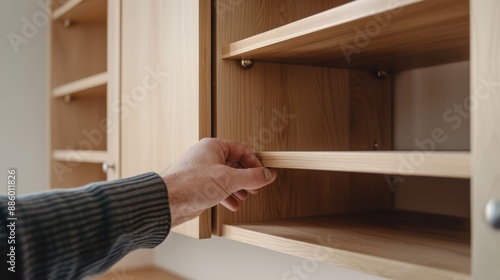 Closeup of furniture assembly