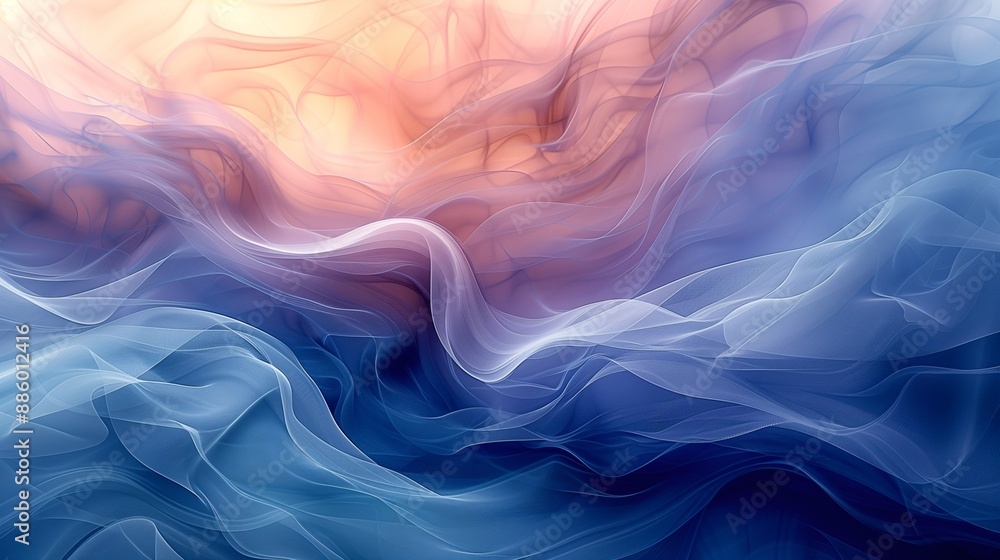 3D Rendered Modern Abstract Wallpaper, Textured Flowing Lines and Waves in Pastel Blue, Indigo, Violet, and Purple Palette, Serene and Elegant. 3D Rendered Modern Abstract Wallpaper, Textured Flowing Lines and Waves in Pastel Blue, Indigo, Violet, and Purple Palette, Serene and Elegant.