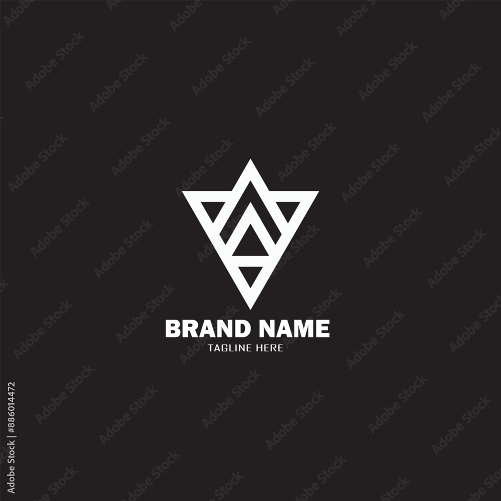 A Logo Design Unique Template Vector A Logo Design Unique Template Vector