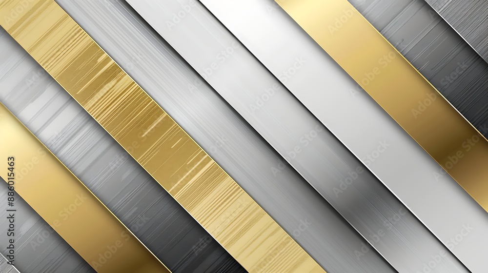 Sleek metallic texture in silver and gold tones exuding luxury, modern, elegant, design Sleek metallic texture in silver and gold tones exuding luxury, modern, elegant, design