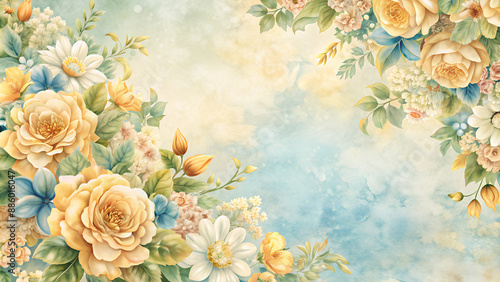 background with roses