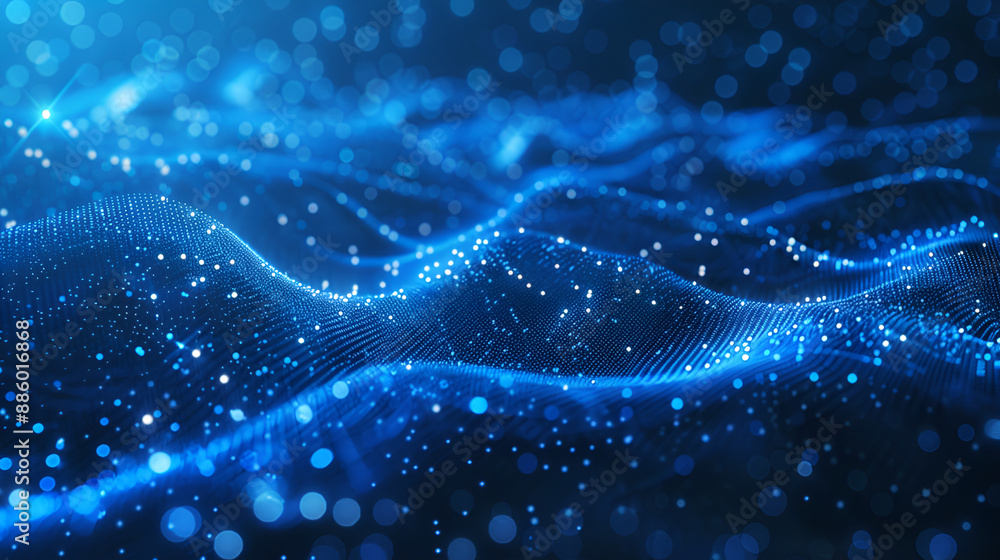3d rendering of glowing particles in empty space with depth of field and bokeh,Futuristic background for science or technology presentation ,Abstract technology glowing wave background 3d rendering of glowing particles in empty space with depth of field and bokeh,Futuristic background for science or technology presentation ,Abstract technology glowing wave background