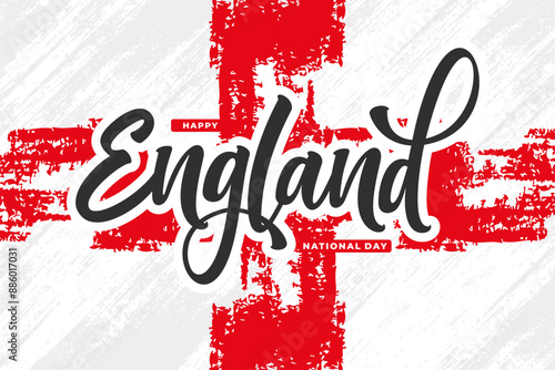 england lettering background vector design