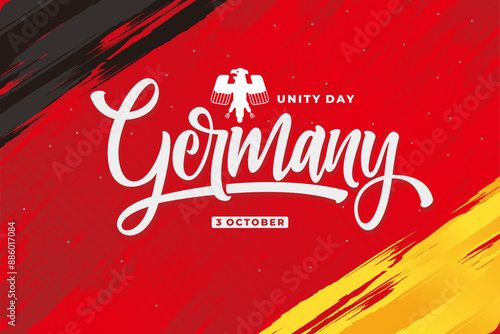 germany lettering background vector design