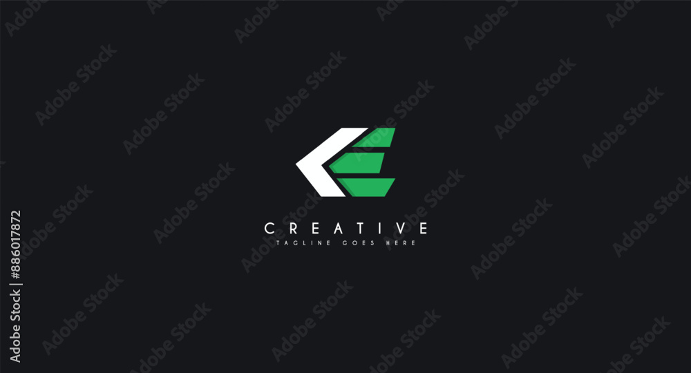 Initial letter KE logo design vector illustration. Initial letter KE logo design vector illustration.