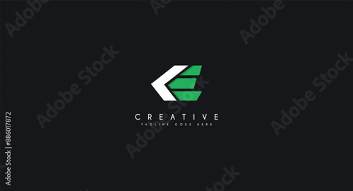 Initial letter KE logo design vector illustration.
