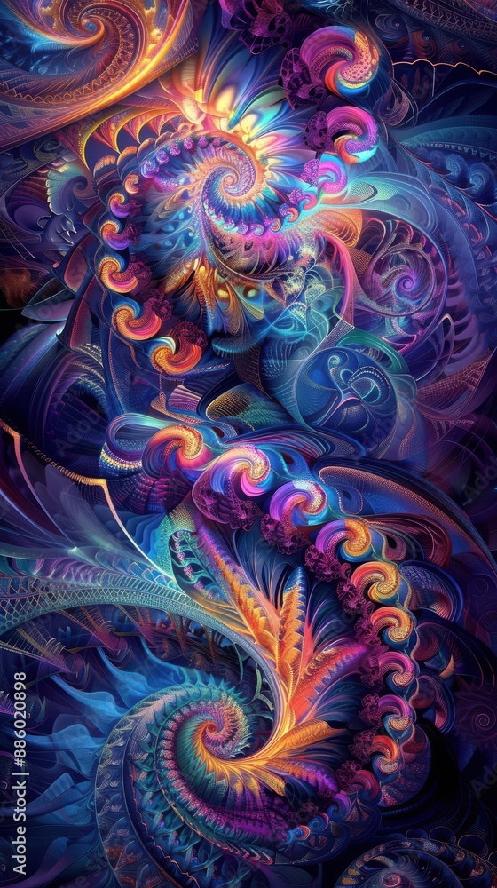 Colorful Abstract Fractal Patterns Colorful Abstract Fractal Patterns