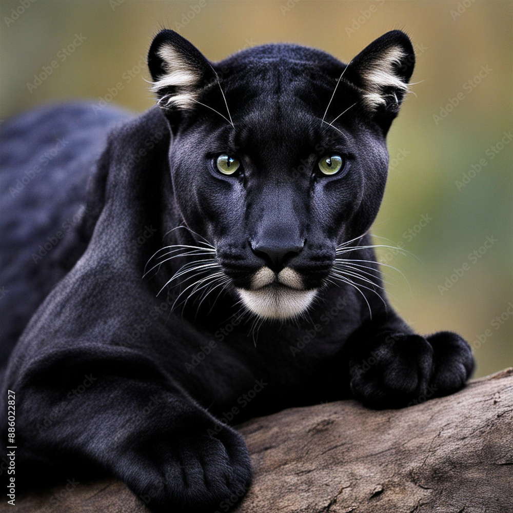 Fake Puma Panther CGI Strong Beautiful Big cat Fur Fake Puma Panther CGI Strong Beautiful Big cat Fur
