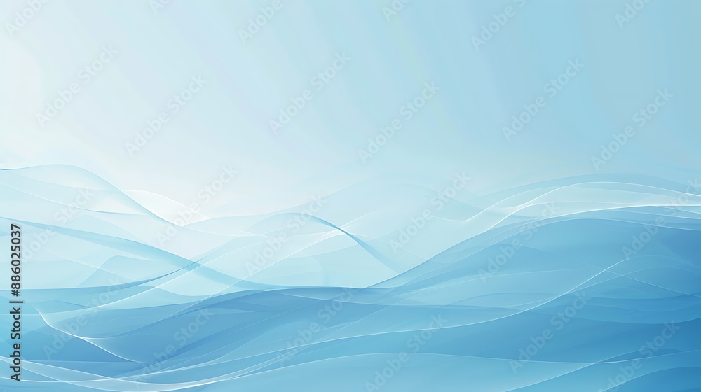 Obraz premium Soft blue gradient background perfect for adding text, elegant, modern, versatile