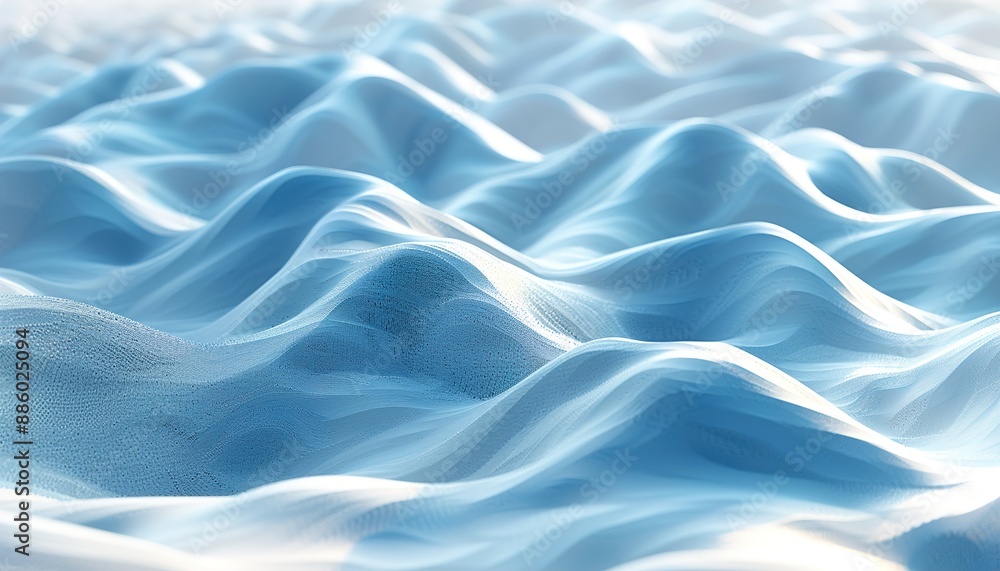 Obraz premium blue silk background