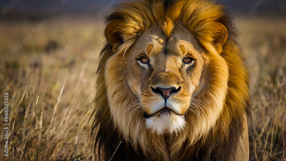 Fake Lion CGI Strong Beautiful Big cat Fur Fake Lion CGI Strong Beautiful Big cat Fur