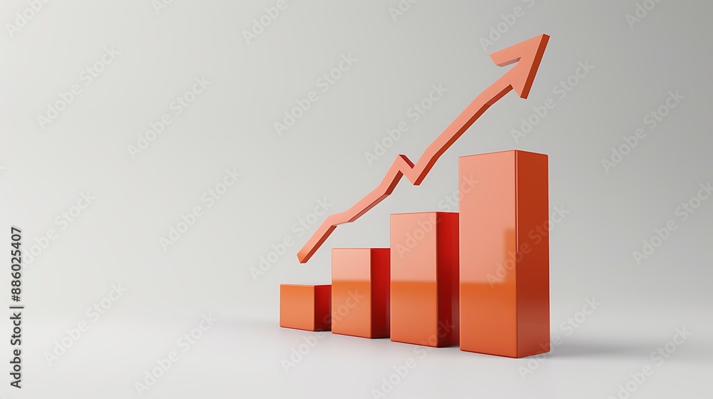 Stock market plain background with growing chart, financial, economy, bullish Stock market plain background with growing chart, financial, economy, bullish