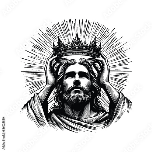Crown of Glory Capture Jesus placing a radiant crown on a believers head