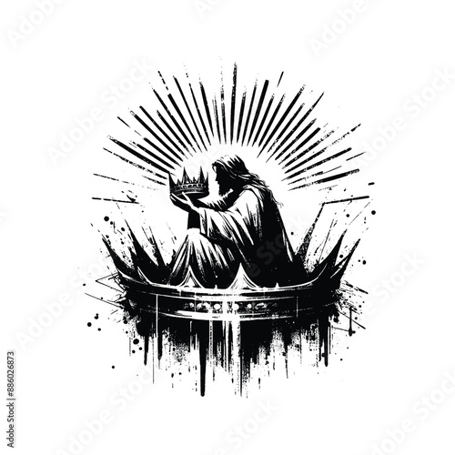 Crown of Glory Capture Jesus placing a radiant crown on a believers head