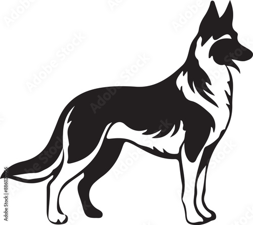  a German Shepherd Dog