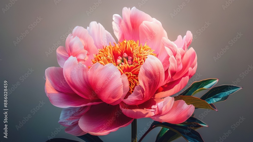 Obraz premium Delicate Embrace Peony flowers