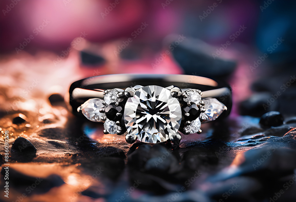 Beautiful Diamond ring on background. Beautiful Diamond ring on background.