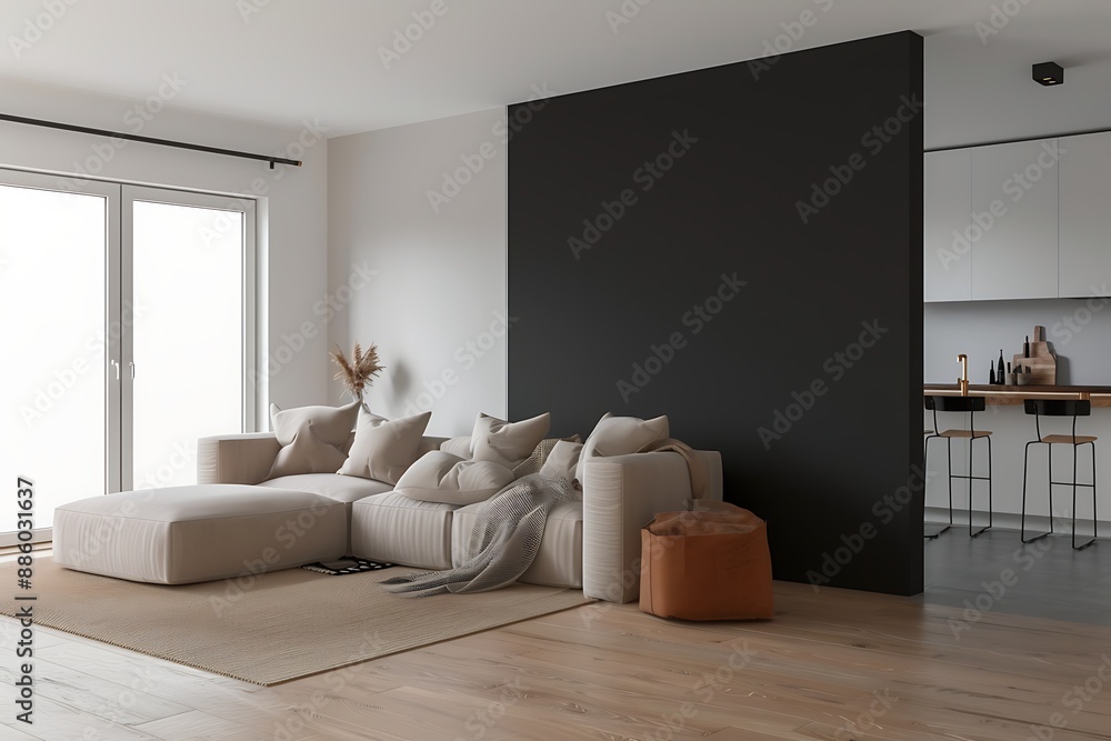 Chic modern home interior design with a mix of classic and contemporary styles